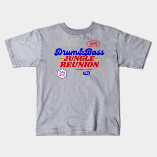 Drum and Bass Jungle Reunion Vintage DnB Retro DJ Kids T-Shirt
